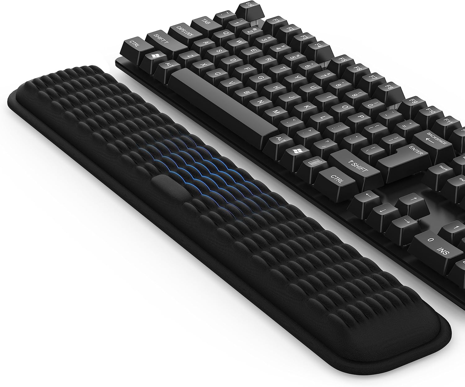 Detalle de MEKASS MEKASS-003 Keyboard Wrist Rest, Memory Foam, Non-Slip Base
