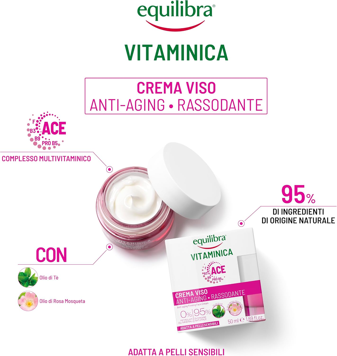 Thumbnail 1 de Equilibra Crema Viso Anti-Aging Rassodante 50 ml