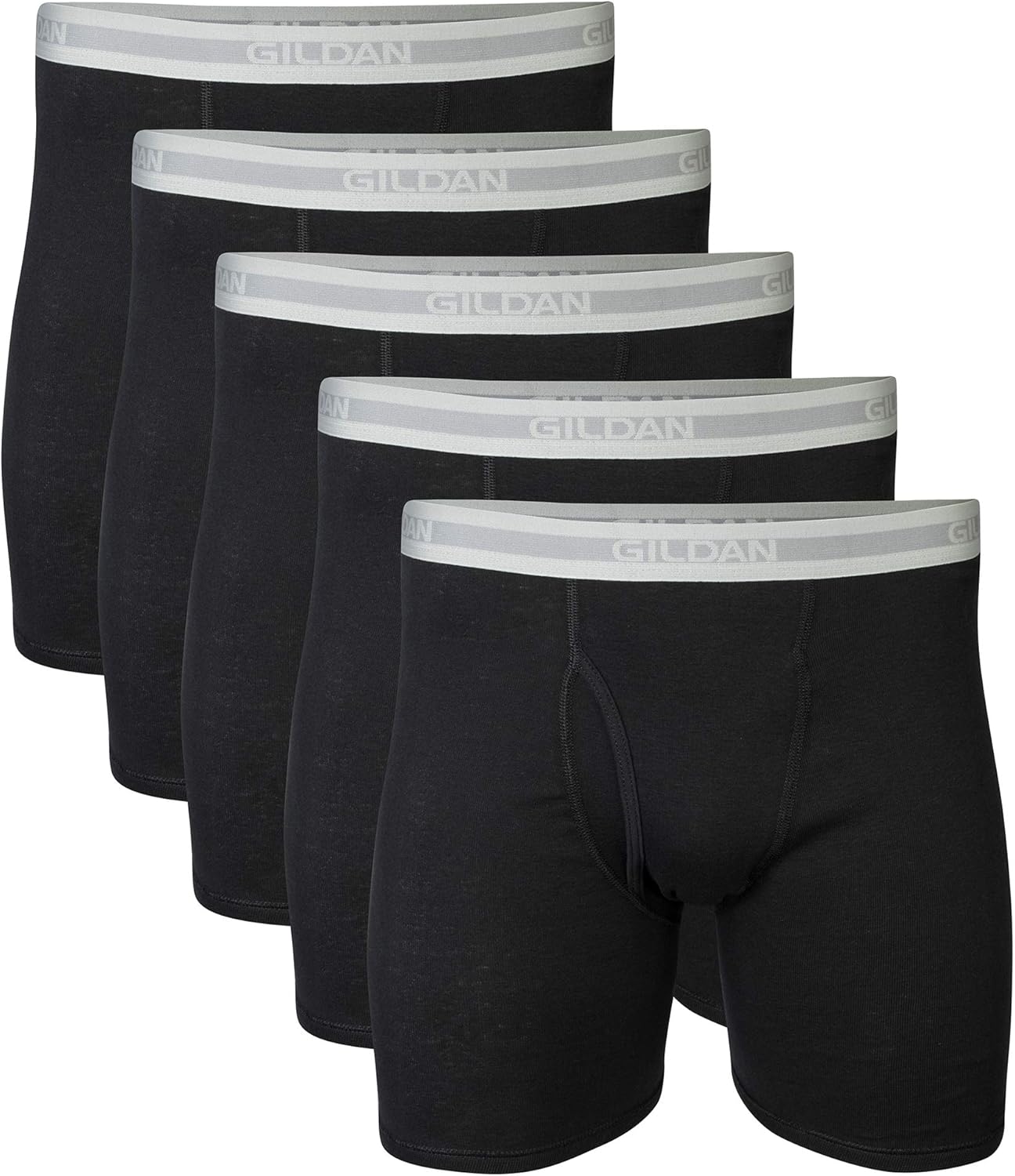 Detalle de Gildan Mens Underwear Boxer Briefs, Multipack – Practical Comfort for Everyday Wear