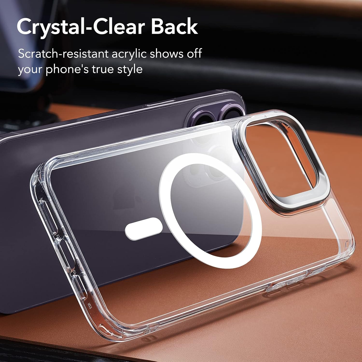 Thumbnail 6 de ESR MagSafe Case for iPhone 14 Pro Max (Clear) with Built-In Stand