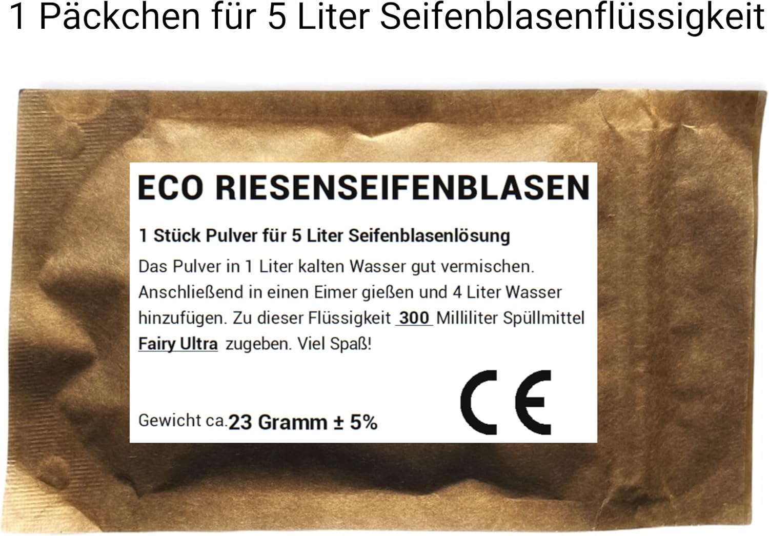 Detalle 2 de Riesenseifenblasen Set 50 cm für Kinder