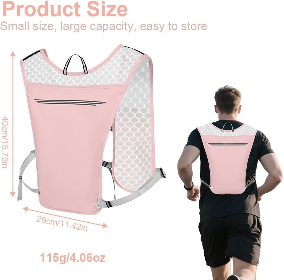Detalle de Alaoo Laufweste – ultraleichter Multifunktions-Rucksack für Laufen, Wandern und Outdoor
