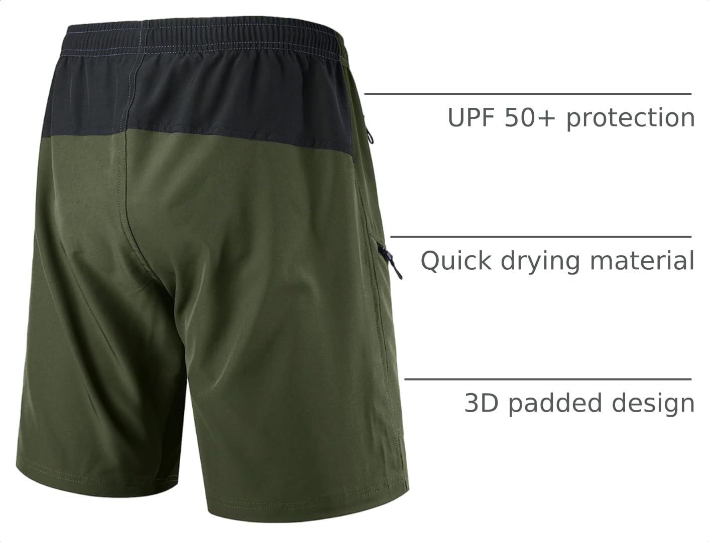 Thumbnail 3 de Men's Mountain Bike Shorts 3D Padded Baggy Bicycle Riding Cycling Shorts