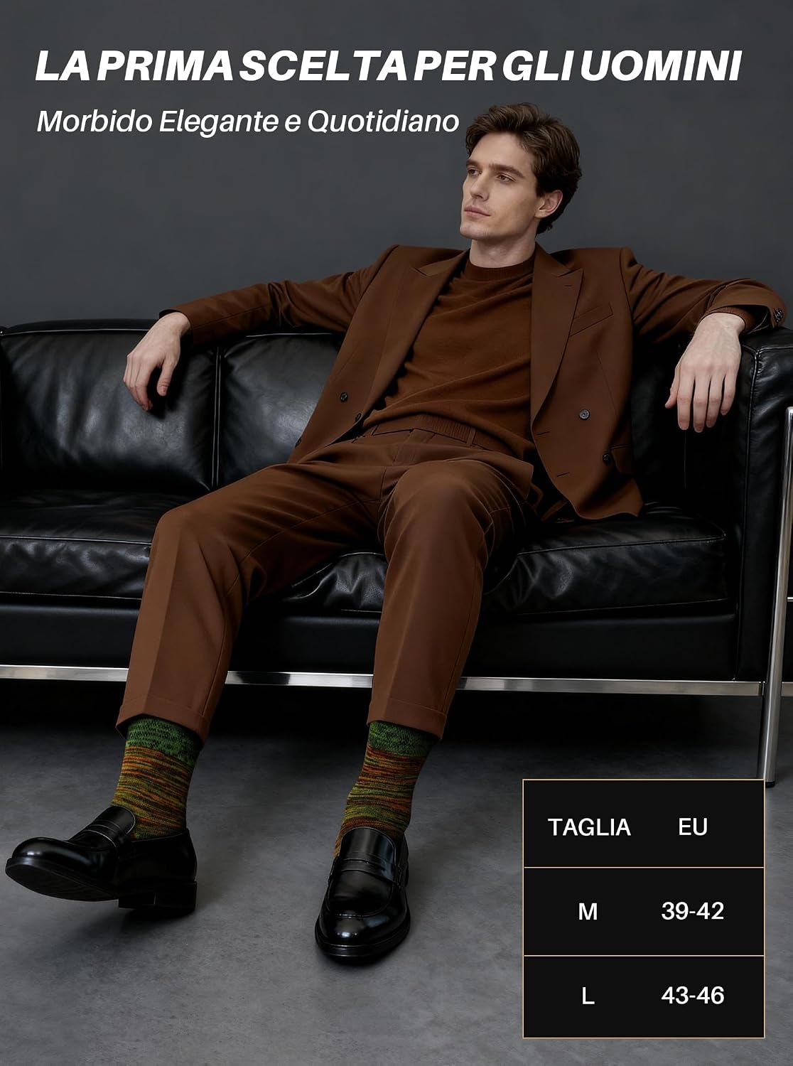 Thumbnail 6 de ZFSOCK Calzini Uomo Cotone Eleganti 5 Paia