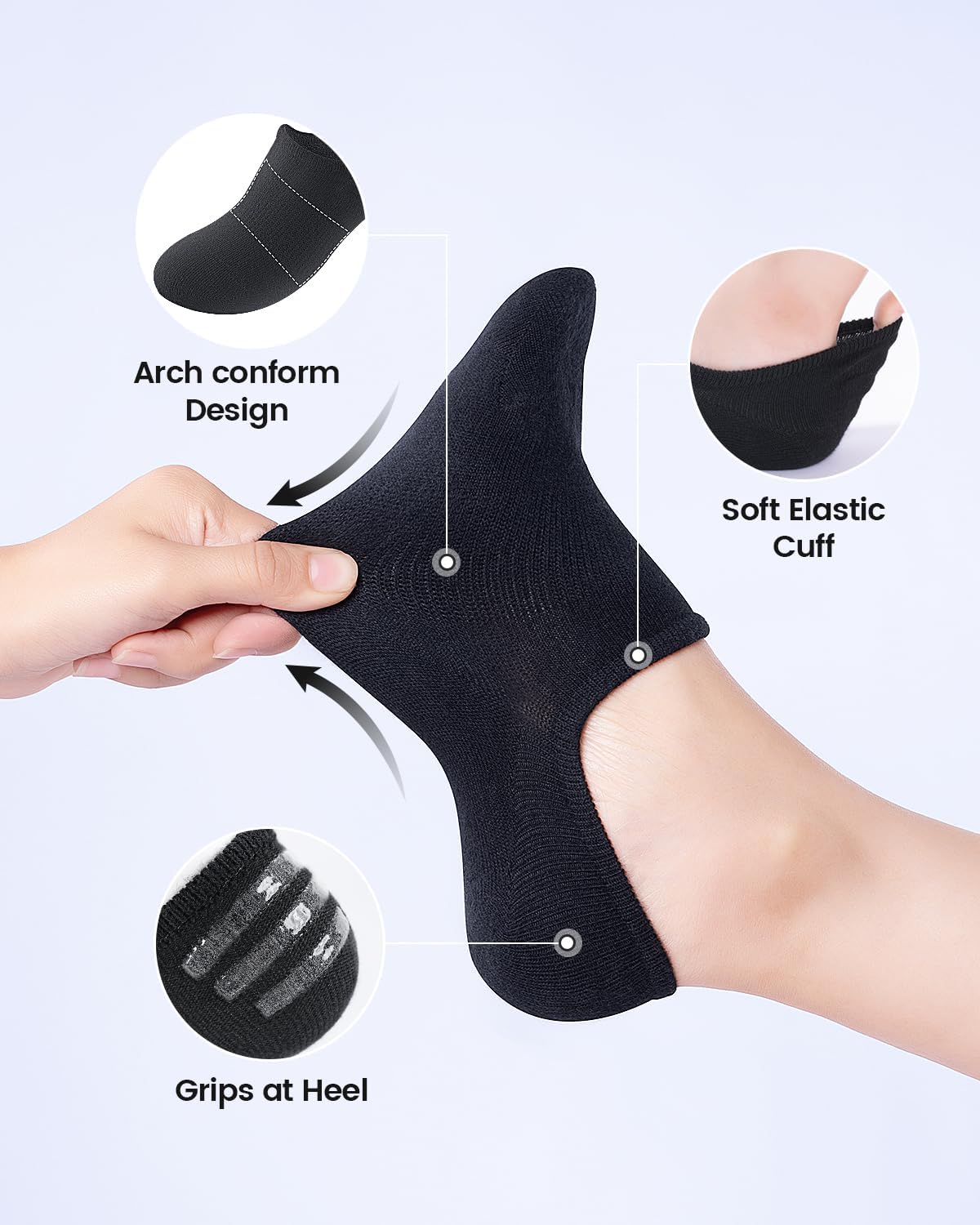 Detalle 2 de IDEGG No Show Socks 10 Pairs
