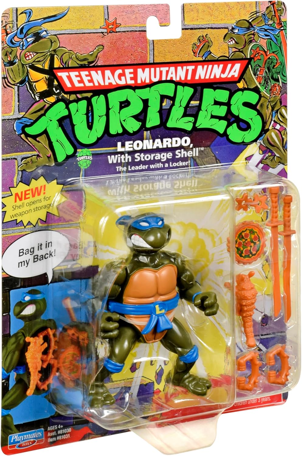 Thumbnail 3 de Tortues Ninja – Figurine articulée Leonardo 10 cm, édition officielle Giochi Preziosi