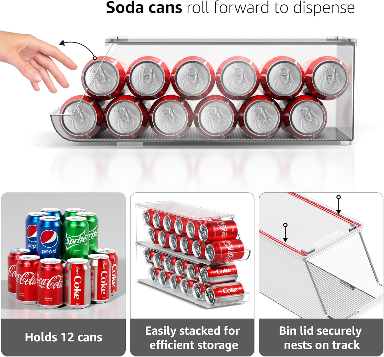 Thumbnail 5 de Sorbus Soda Can Organizer, 12-Can Hold ⚙