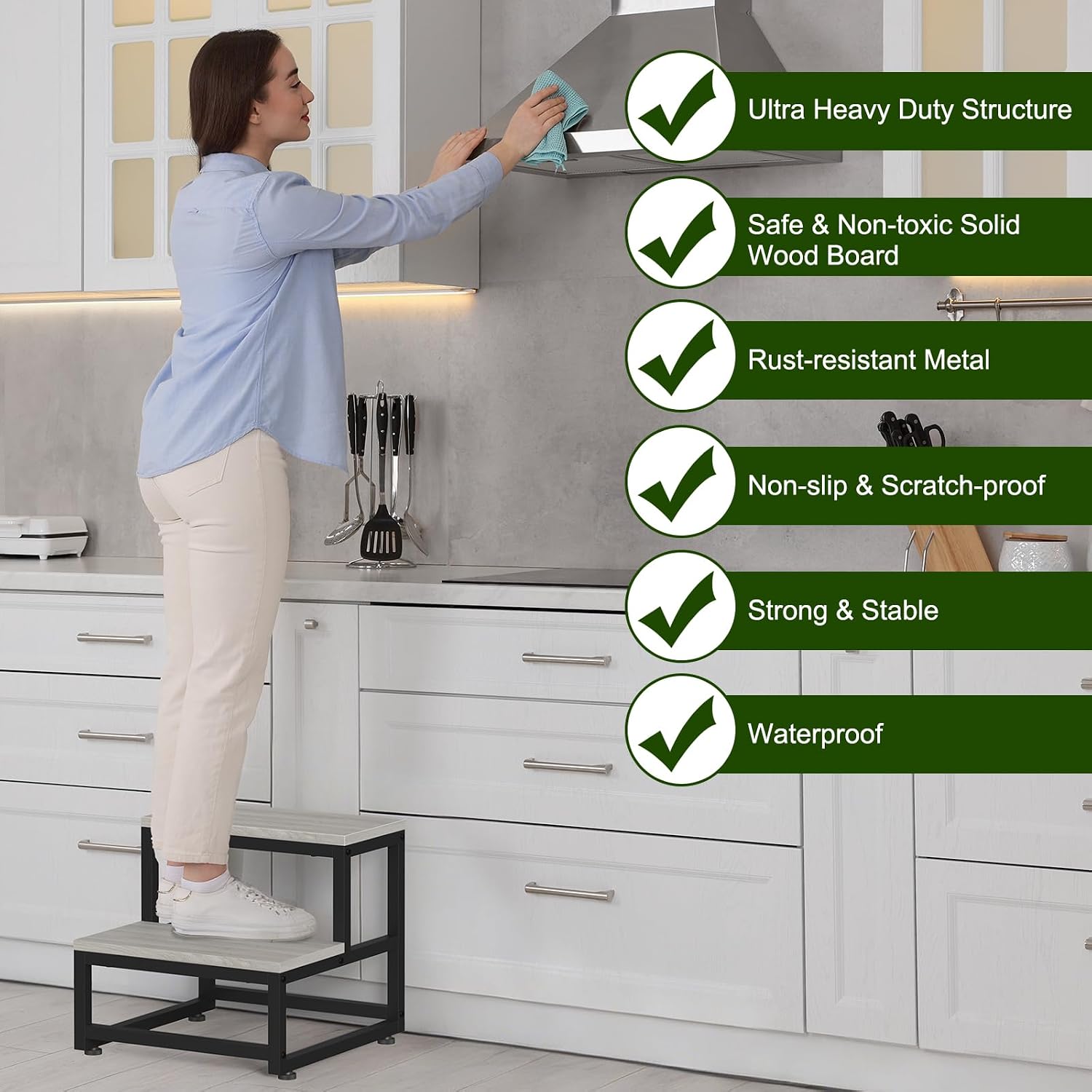 Thumbnail 6 de LIANTRAL Heavy Duty 2 Step Stool