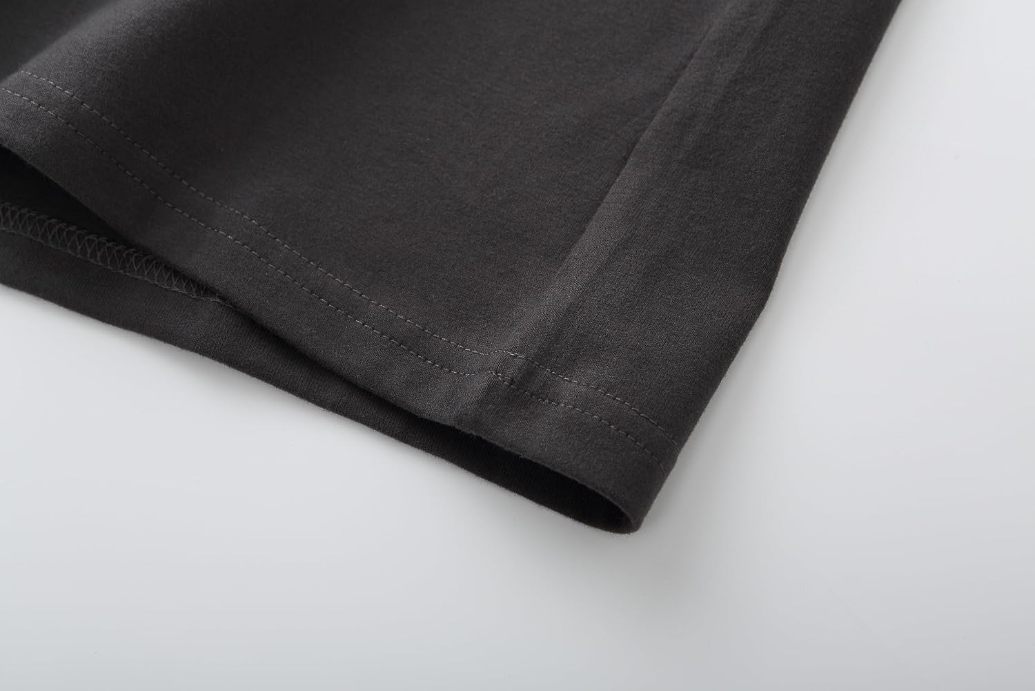 Detalle de VEIISAR Herren dickes Langarm-Rundhals-Shirt aus 100% Baumwolle (Heavy Duty, Pre-Shrink)