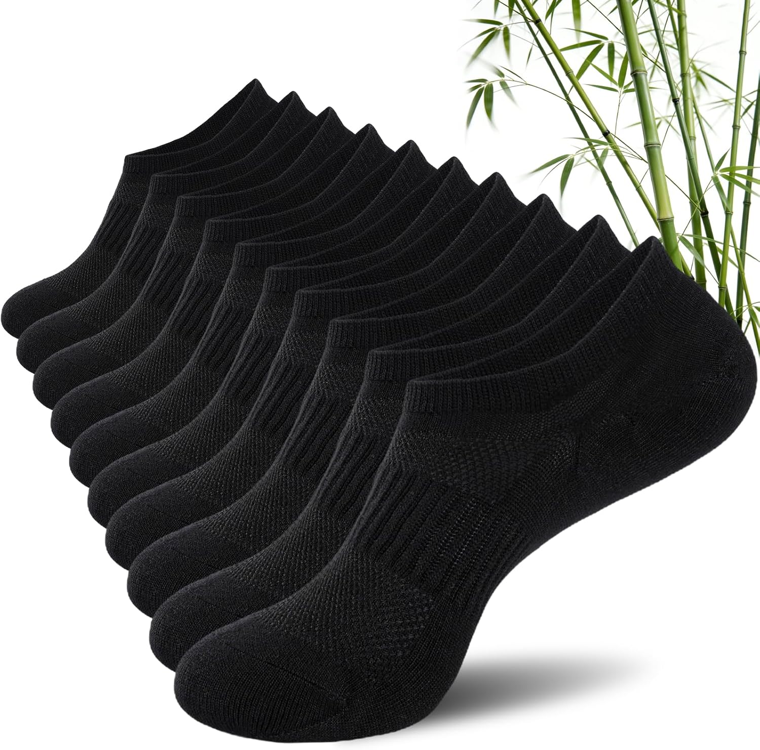 Imagen de SockWaddles Bamboo No Show Trainer Socks – 5 Pairs (Unisex) en OfertitasTOP