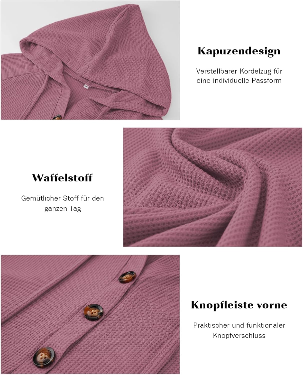 Detalle 2 de Tanmolo Hoodie Damen Kapuzenpullover