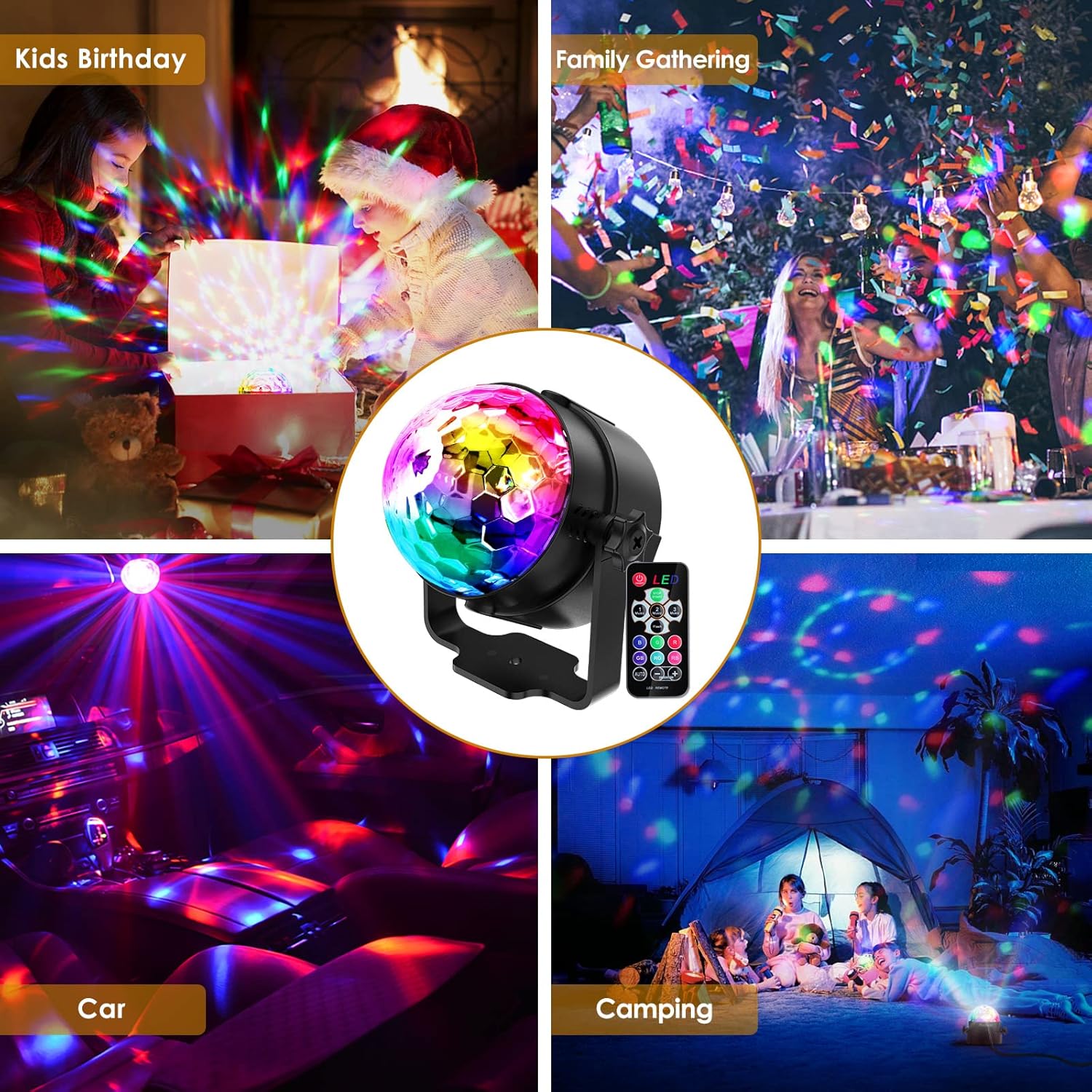 Thumbnail 6 de Gobikey Disco Lights 3W RGB portable disco ball 🎉