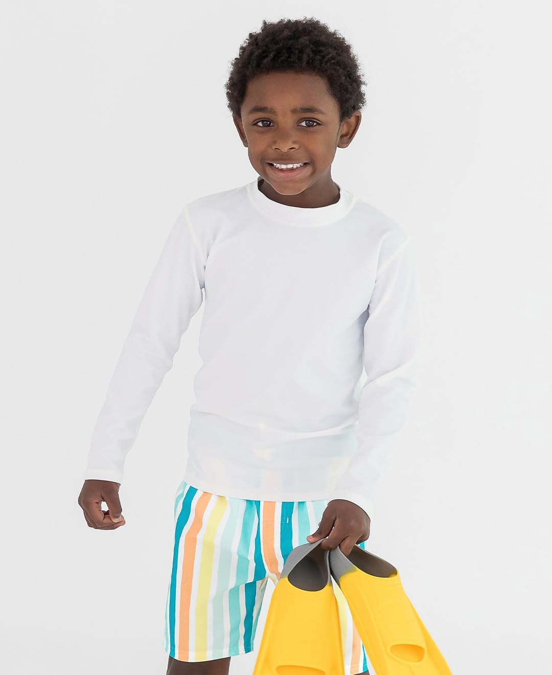 Detalle de RUGGEDBUTTS Baby/Toddler Boys Long Sleeve Rash Guard Swim Shirt with UPF 50+