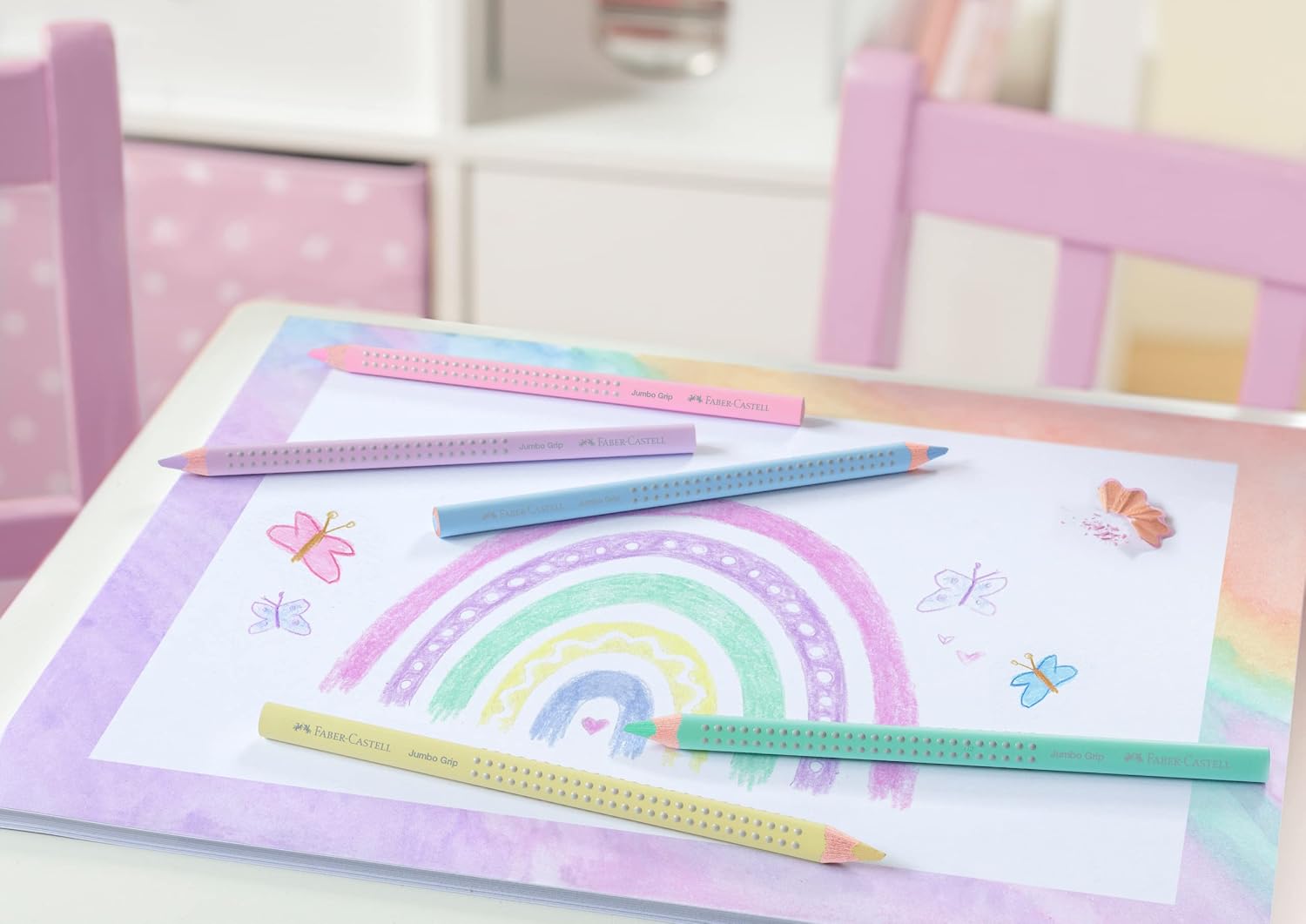 Detalle 2 de Faber-Castell 110991 Jumbo Grip Pastell 5-teilig