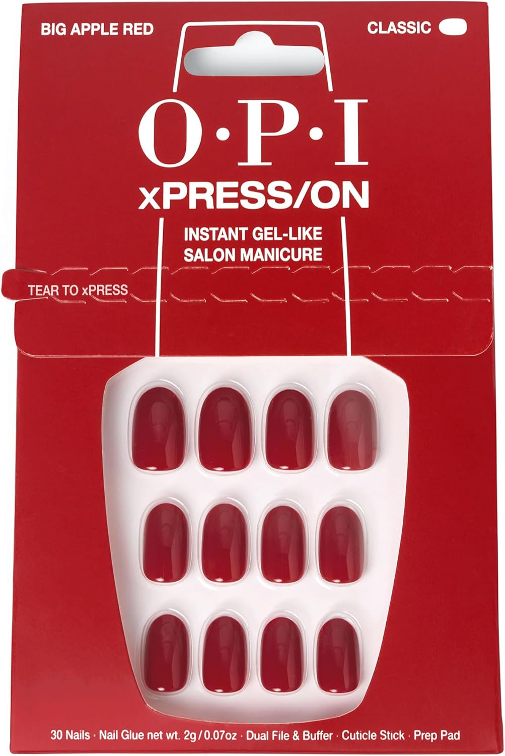 Thumbnail 5 de OPI xPRESS/ON Press On Nails – Black, Red & Pink Opaque Shades (30 Pcs)