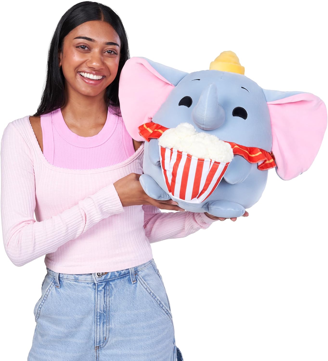 Detalle 2 de Disney Snackles 14-inch Plush Dumbo & Popcorn by ZURU