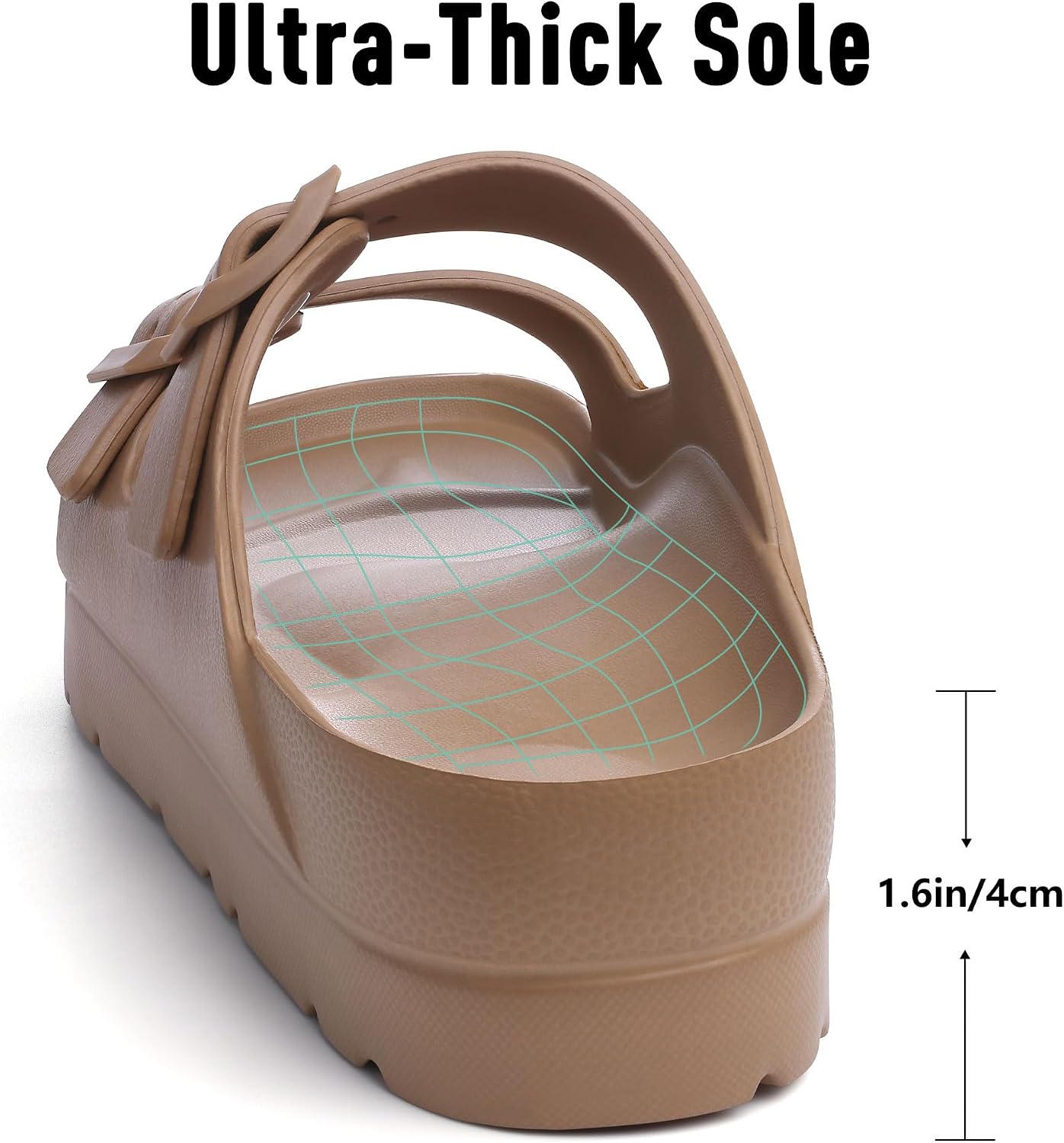 Detalle de Goosecret Women's Platform Sandals with Arch Support