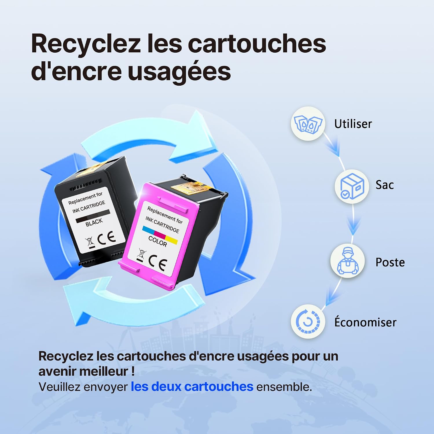 Thumbnail 5 de Prodoki 305 XL Cartouche d'encre Remplacement pour HP 305 XL Noir et Couleur – Compatibilité Large