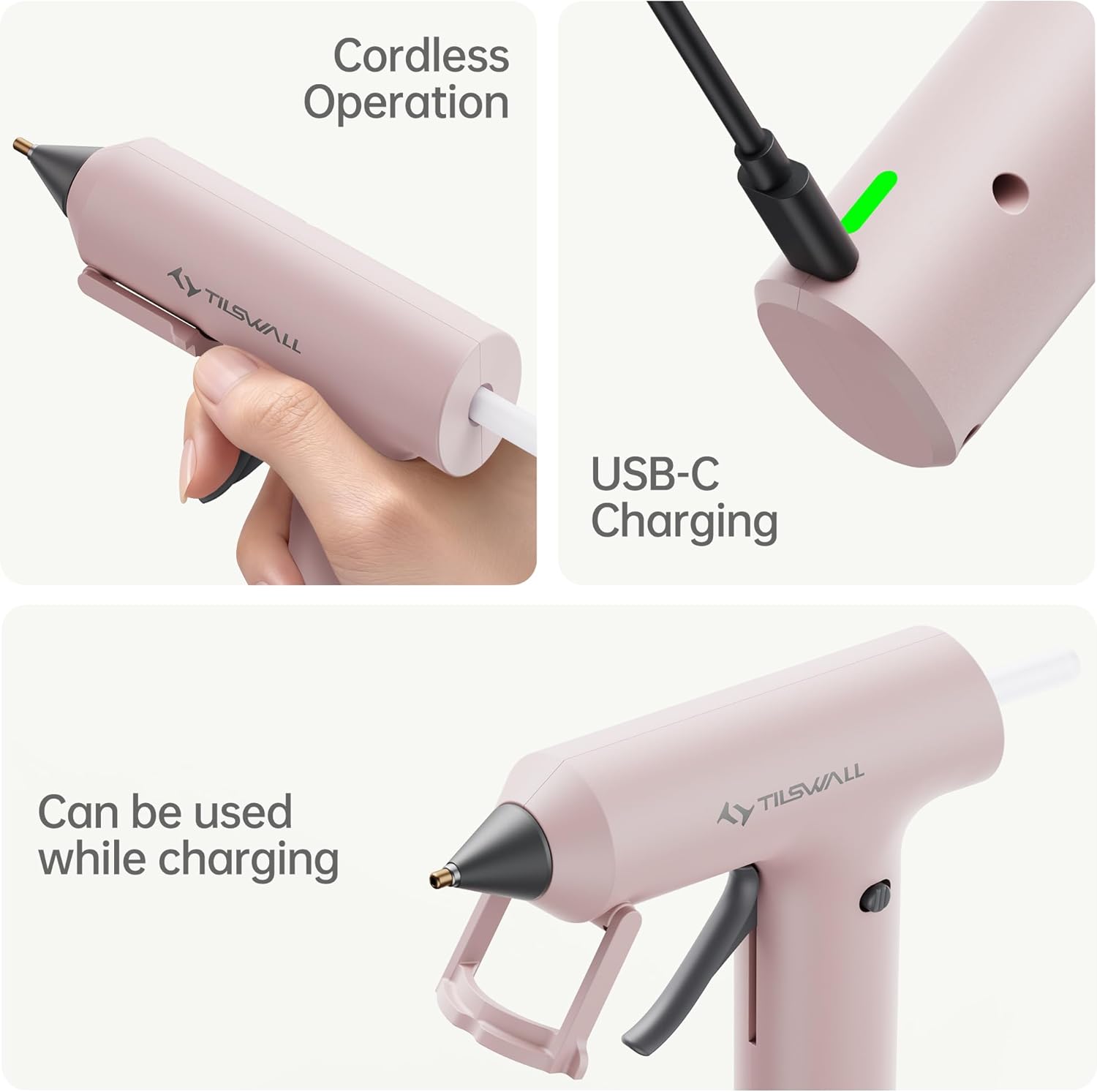 Thumbnail 3 de Mini Cordless Glue Gun 20 sticks 🔧