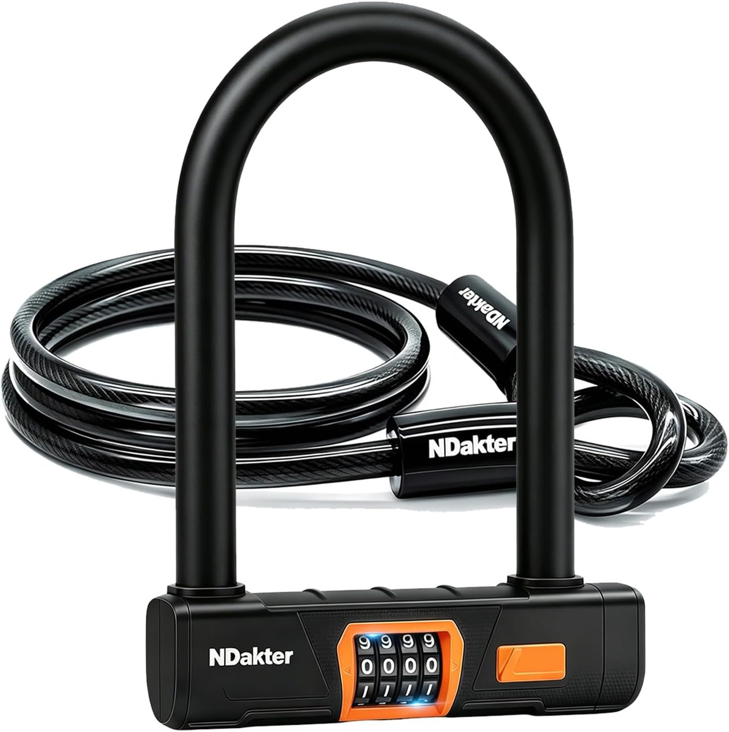 Thumbnail 6 de NDakter Bike Lock: Keyless Heavy-Duty 4-Digit D Lock for Bikes, E-Bikes and Scooters