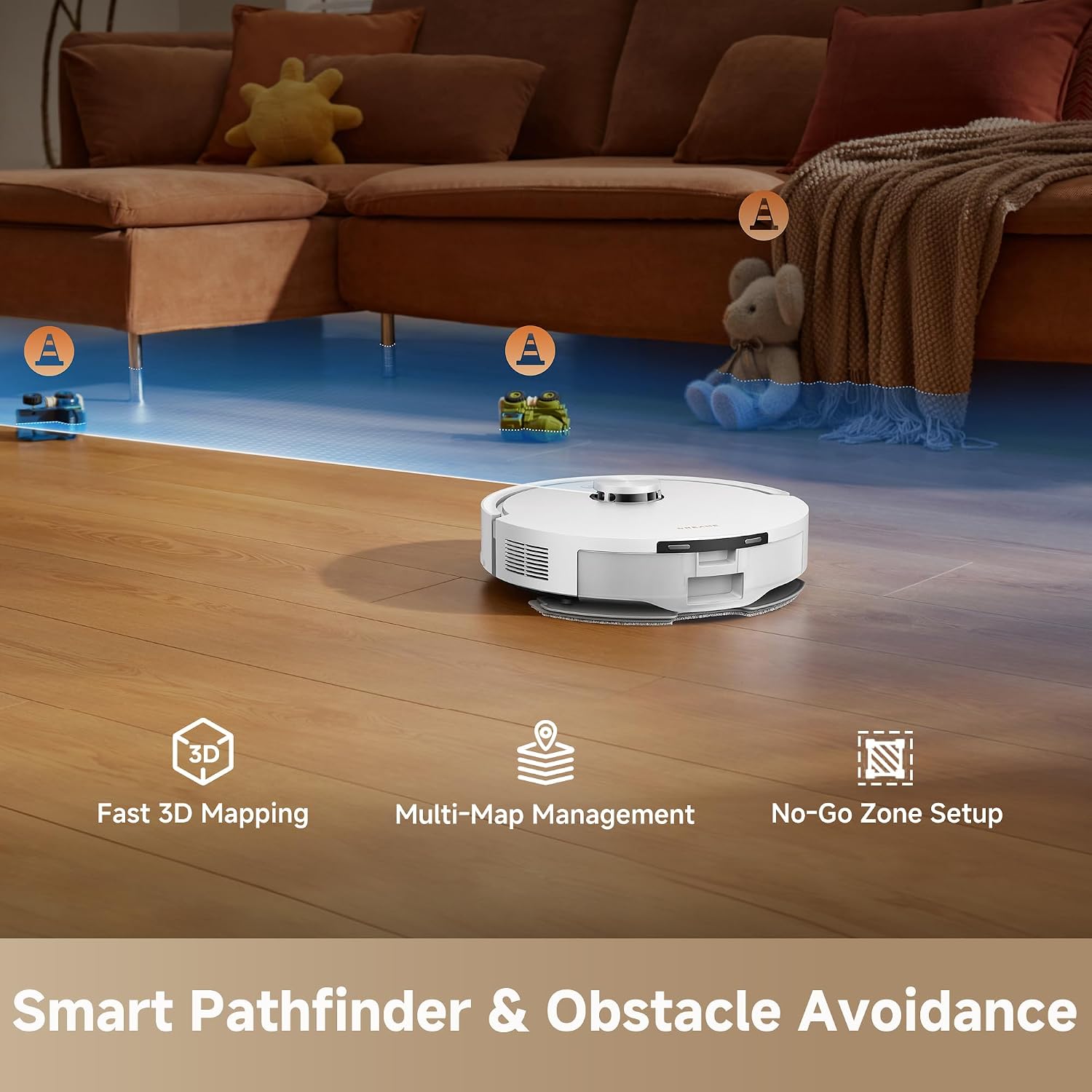 Thumbnail 6 de DREAME D20 Air Plus Robot Vac and Mop Combo: Deep Cleaning Comes Easy