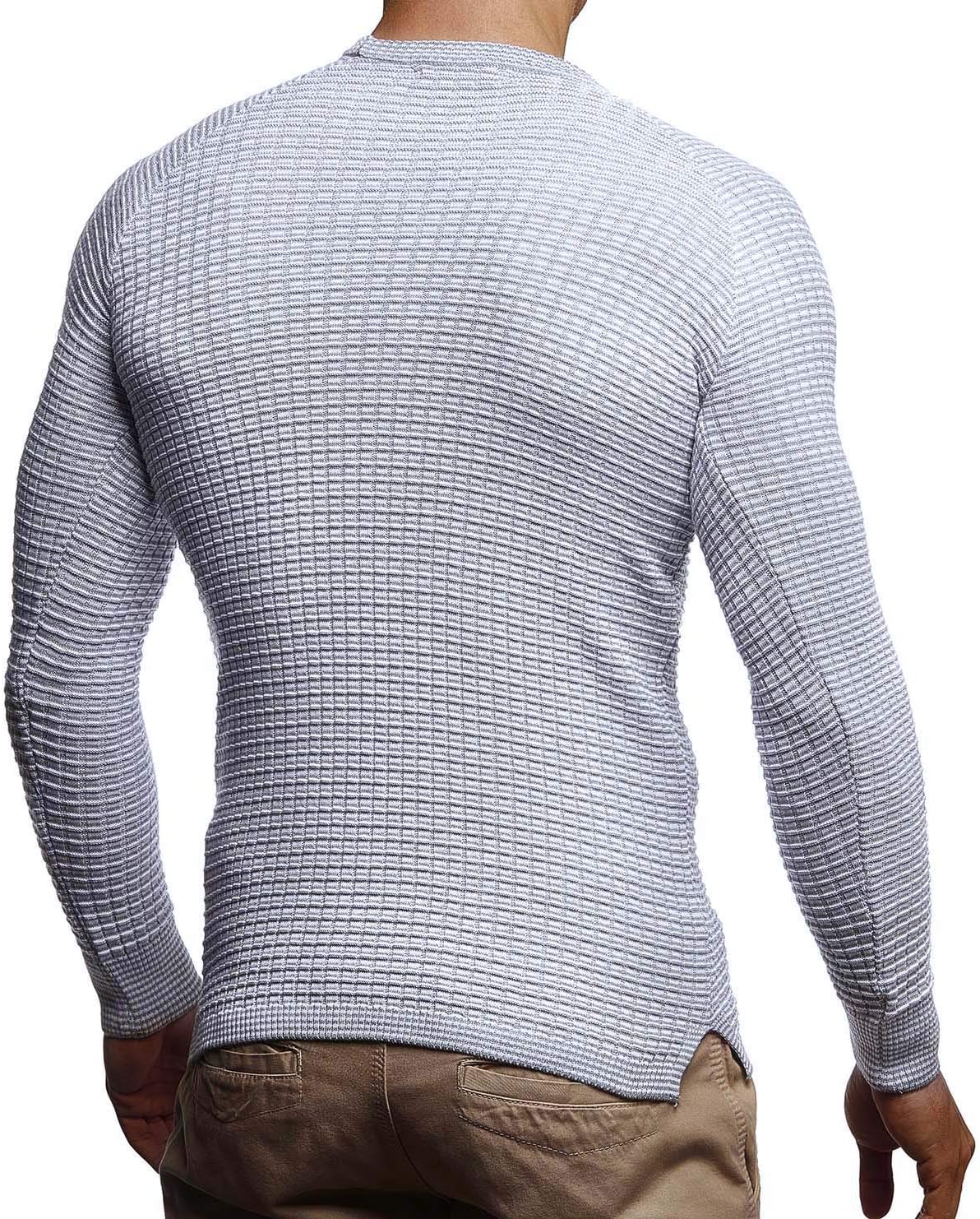 Thumbnail 3 de Leif Nelson Maglione da uomo con scollo rotondo – slim fit, versatile per tutte le stagioni