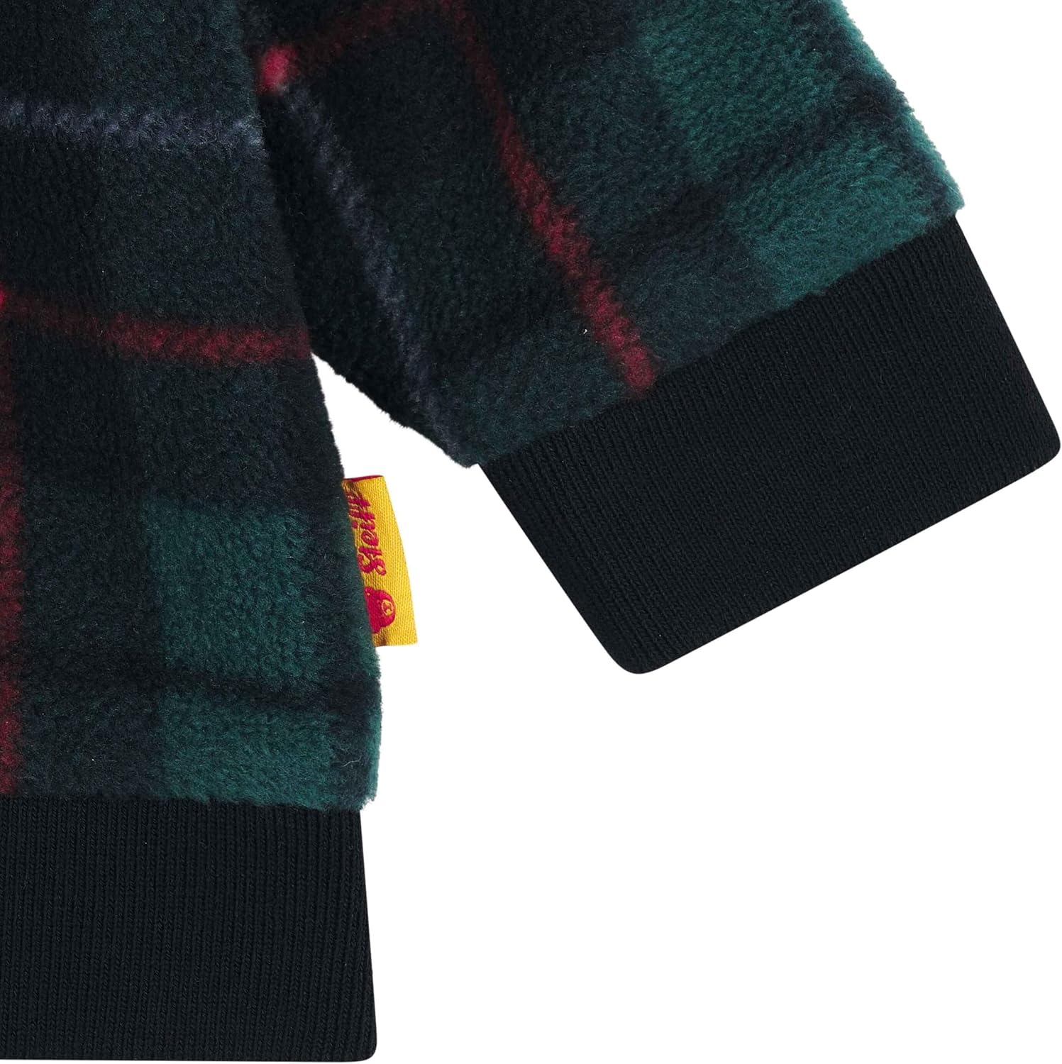 Detalle de Steiff Baby Jungen Fleecejacke – Kuschelige Wärme mit Teddy-Bär Motiv