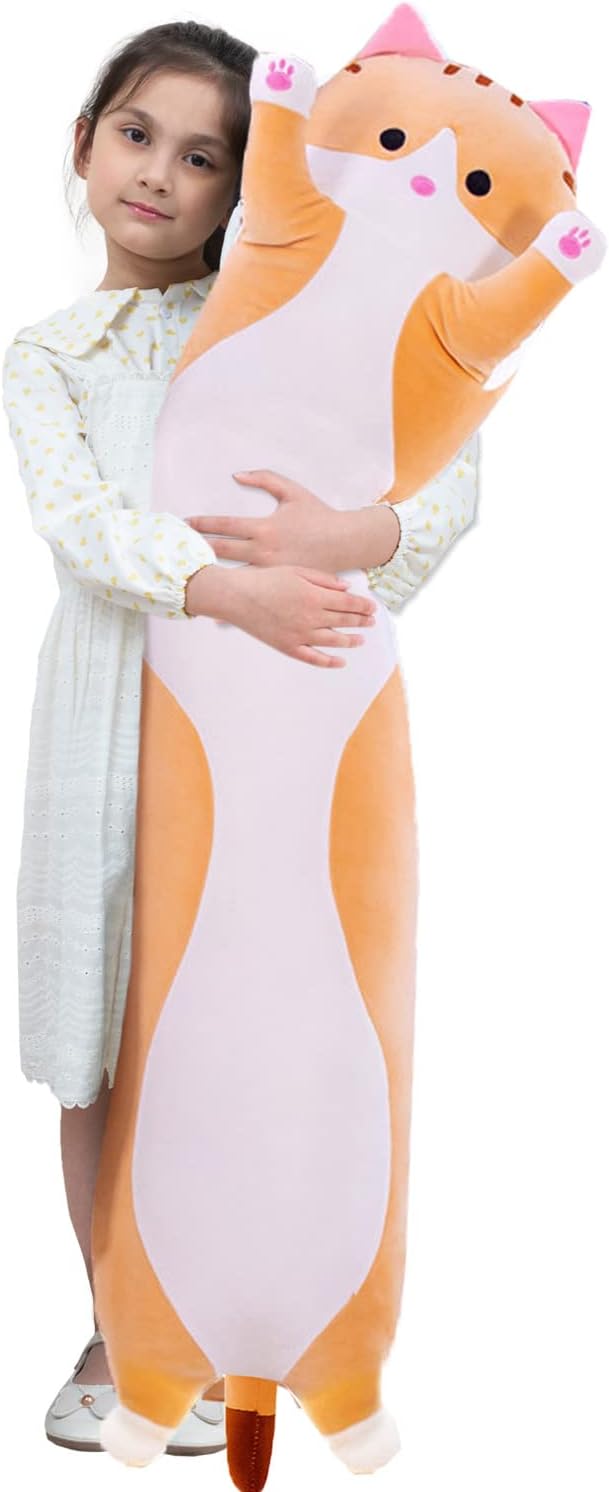 Thumbnail 6 de Giant Cat Pillow Plush Kitty: Ultra-Soft 130cm Full-Body Hug Pillow