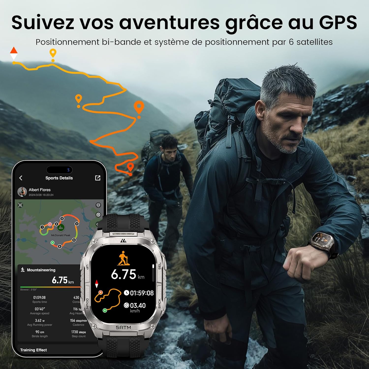 Thumbnail 4 de KOSPET Tank M4C Montre Connectée Homme