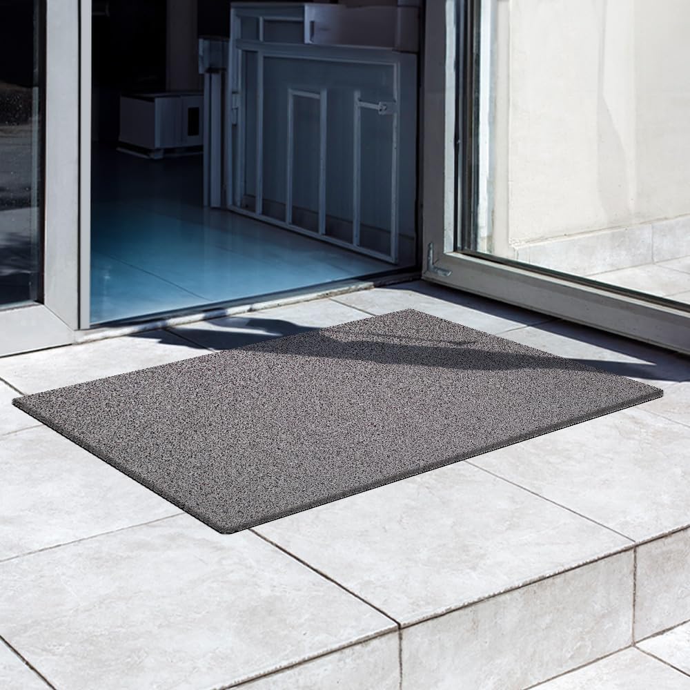 Thumbnail 1 de OLIVO.shop Zerbino PVC Ricciolo 45x75 cm Grigio Chiaro – Zerbino ingresso esterno drenante