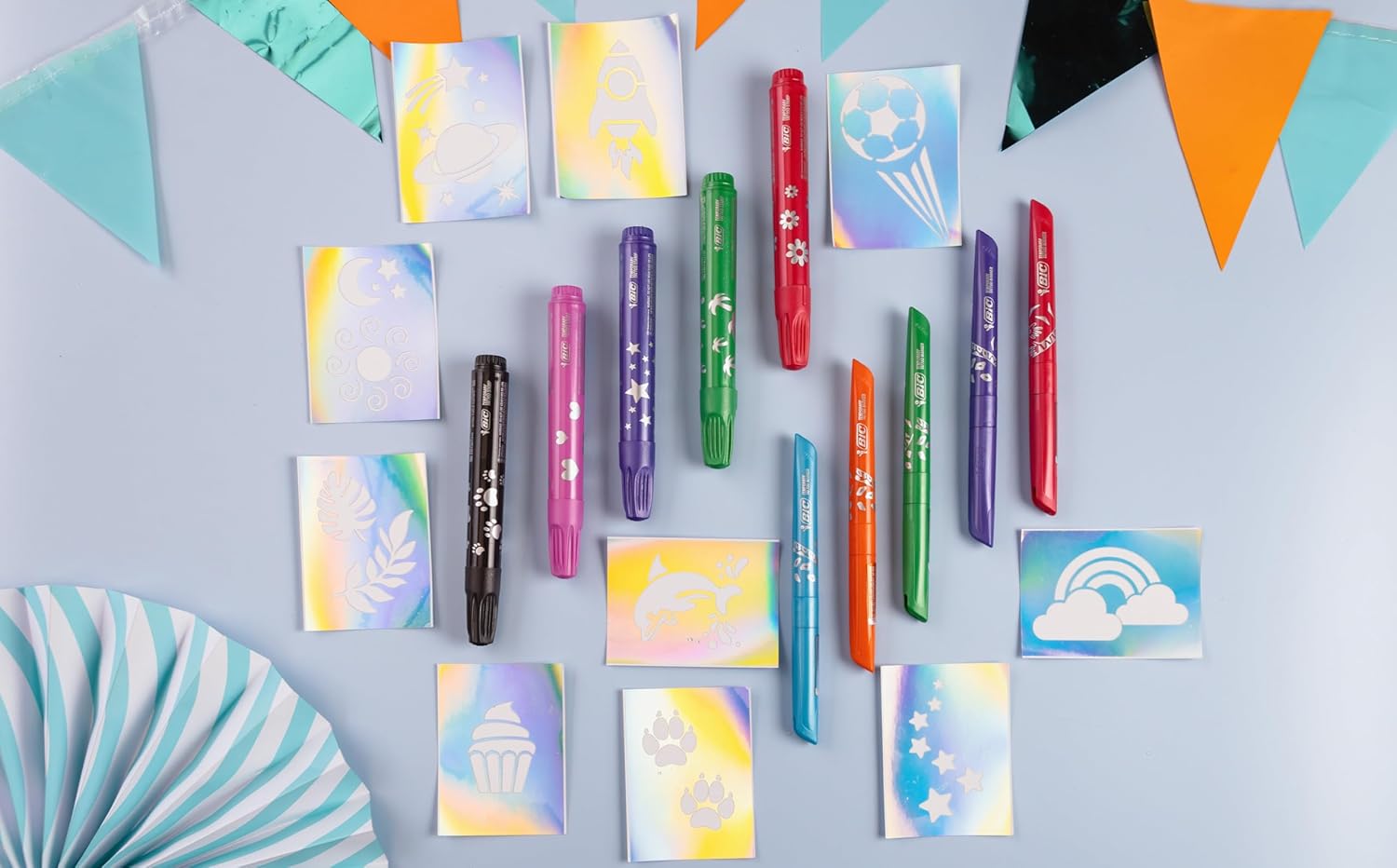 Thumbnail 3 de BIC Kids Kit Tatuajes Temporales 🎨, 5 Rotuladores + Plantillas