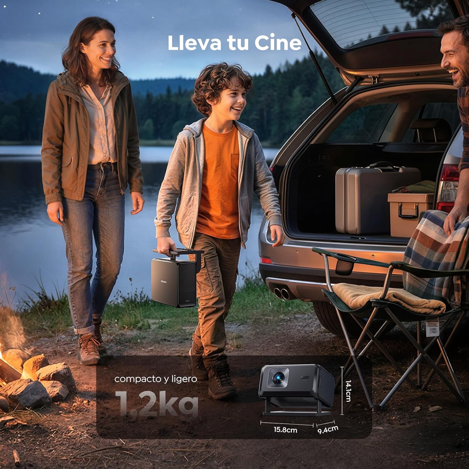 Detalle de Proyector TOPTRO TP3 4K con Google TV, auto focus y keystone, WiFi 6 y Bluetooth