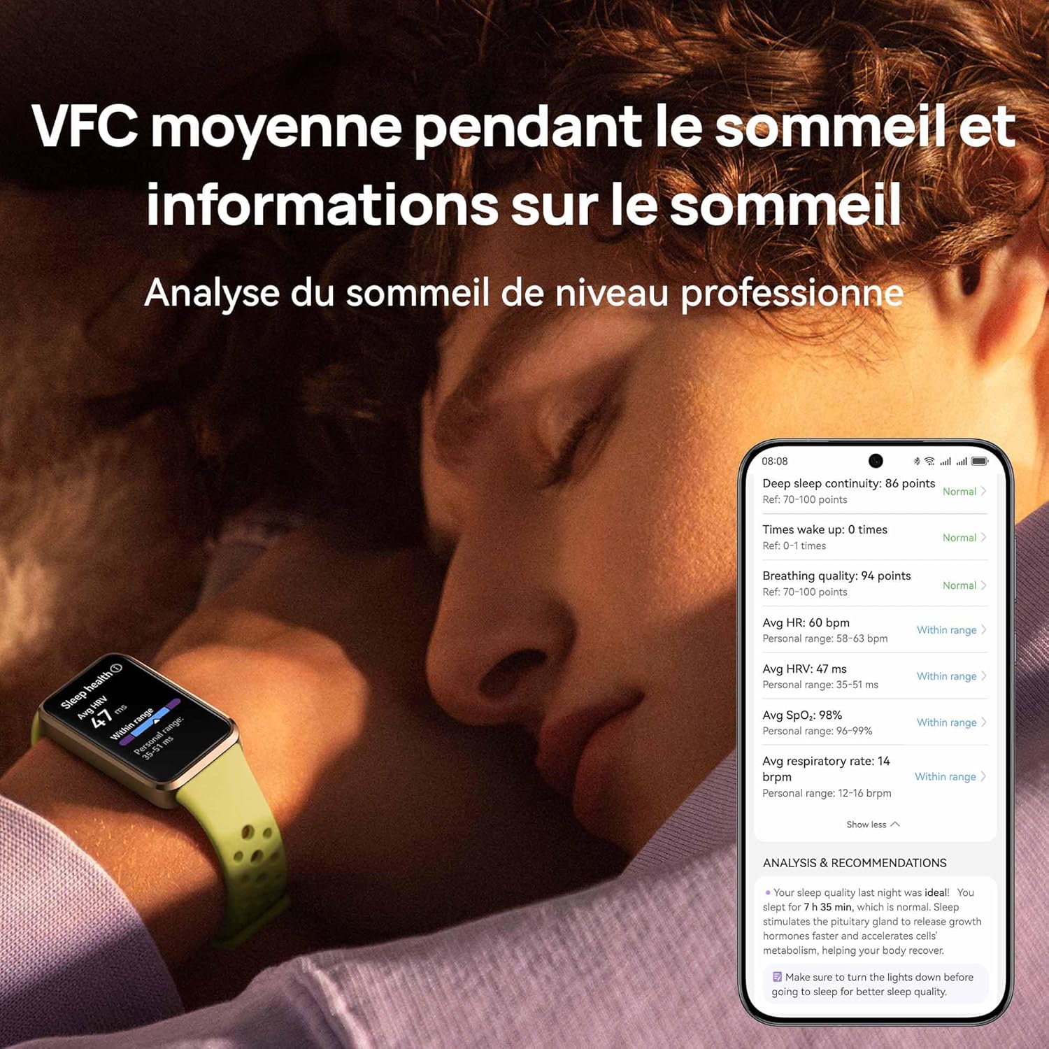 Thumbnail 2 de HUAWEI Band 10 Montres connectées : suivi IA, sommeil et IA Move sur une coque aluminium