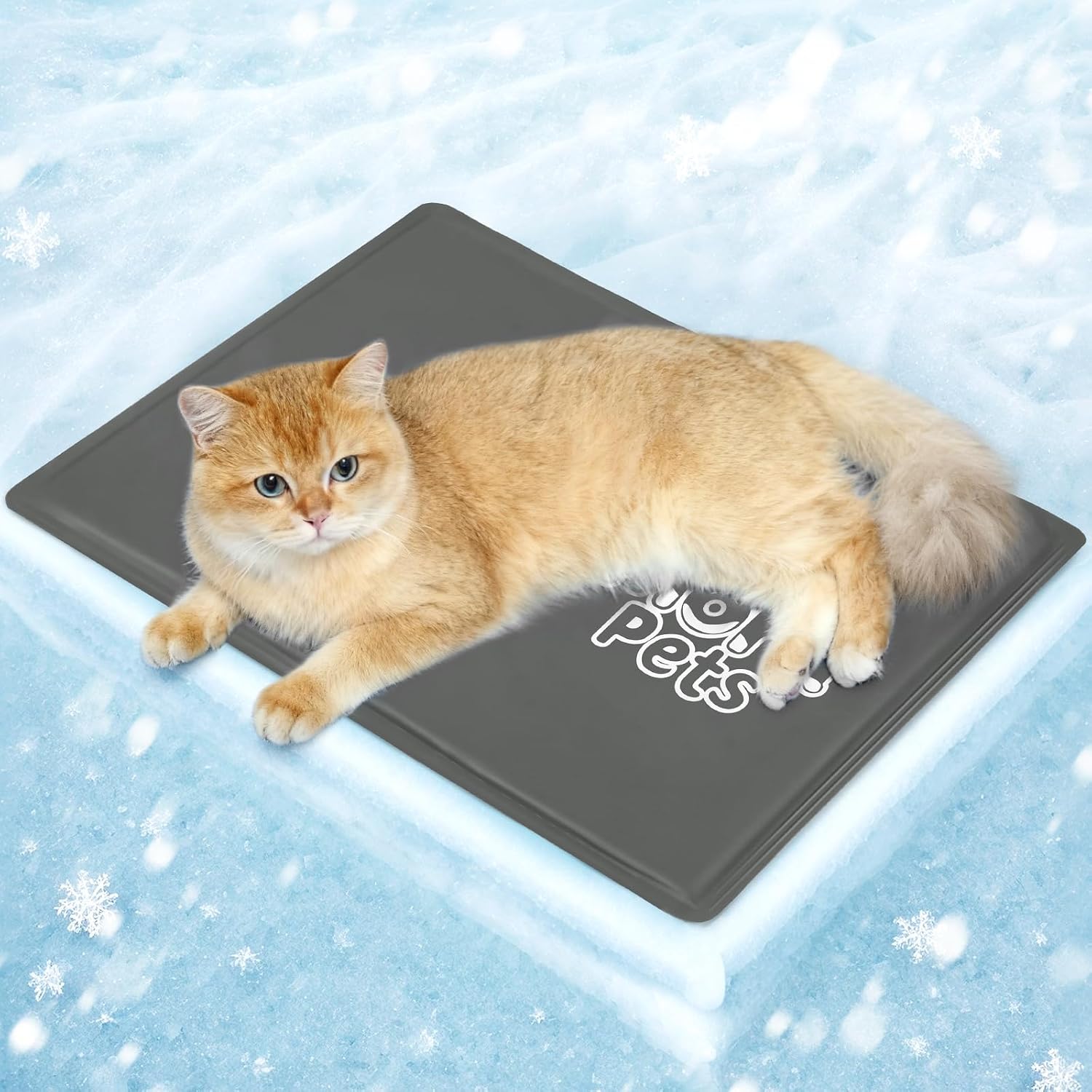Detalle de Pawtasy Cat Cooling Mat 50x40cm – Self-Cooling Pad for Indoor Cats