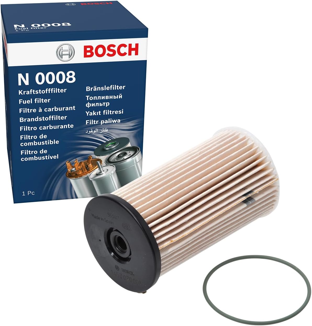 Bosch N0008 Filtro Diesel para Coche
