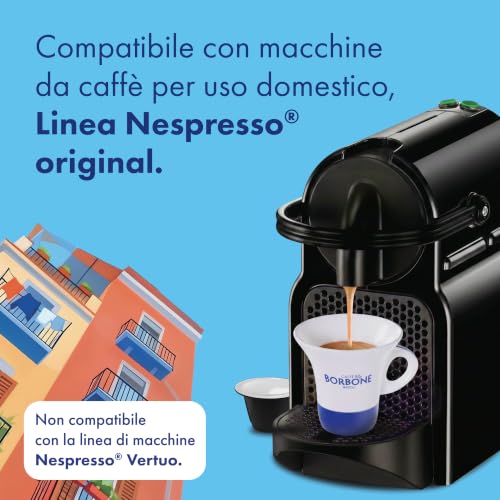 Detalle de Caffè Borbone Miscela Exclusive Storie di Napoli - 120 Capsule Compatibili Nespresso®