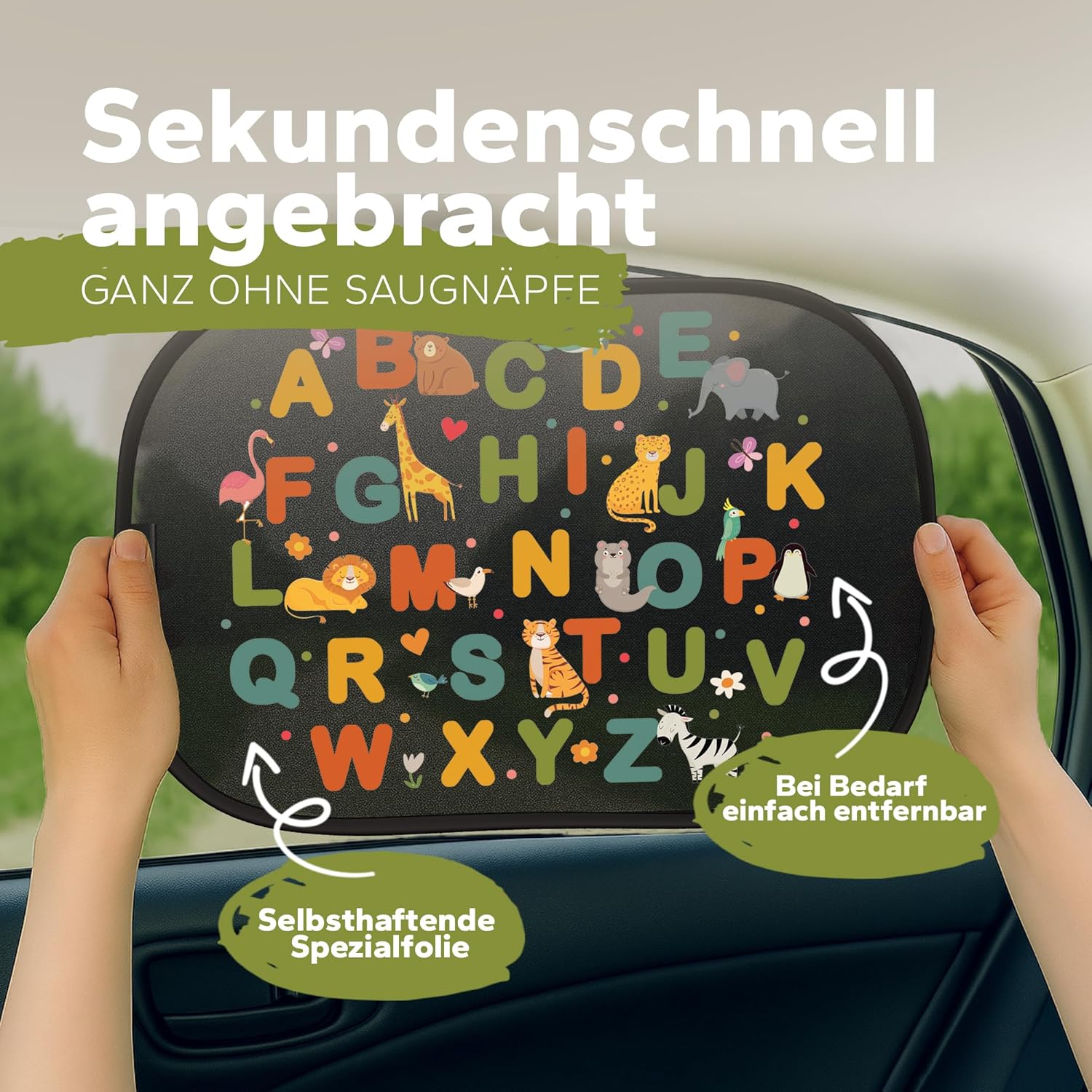 Thumbnail 3 de Sonnenschutz Auto Baby & Kinder – zertifizierter UPF50+ UV-Schutz (DEKRA geprüft & KBA-zugelassen), seitliche Sonnenblende