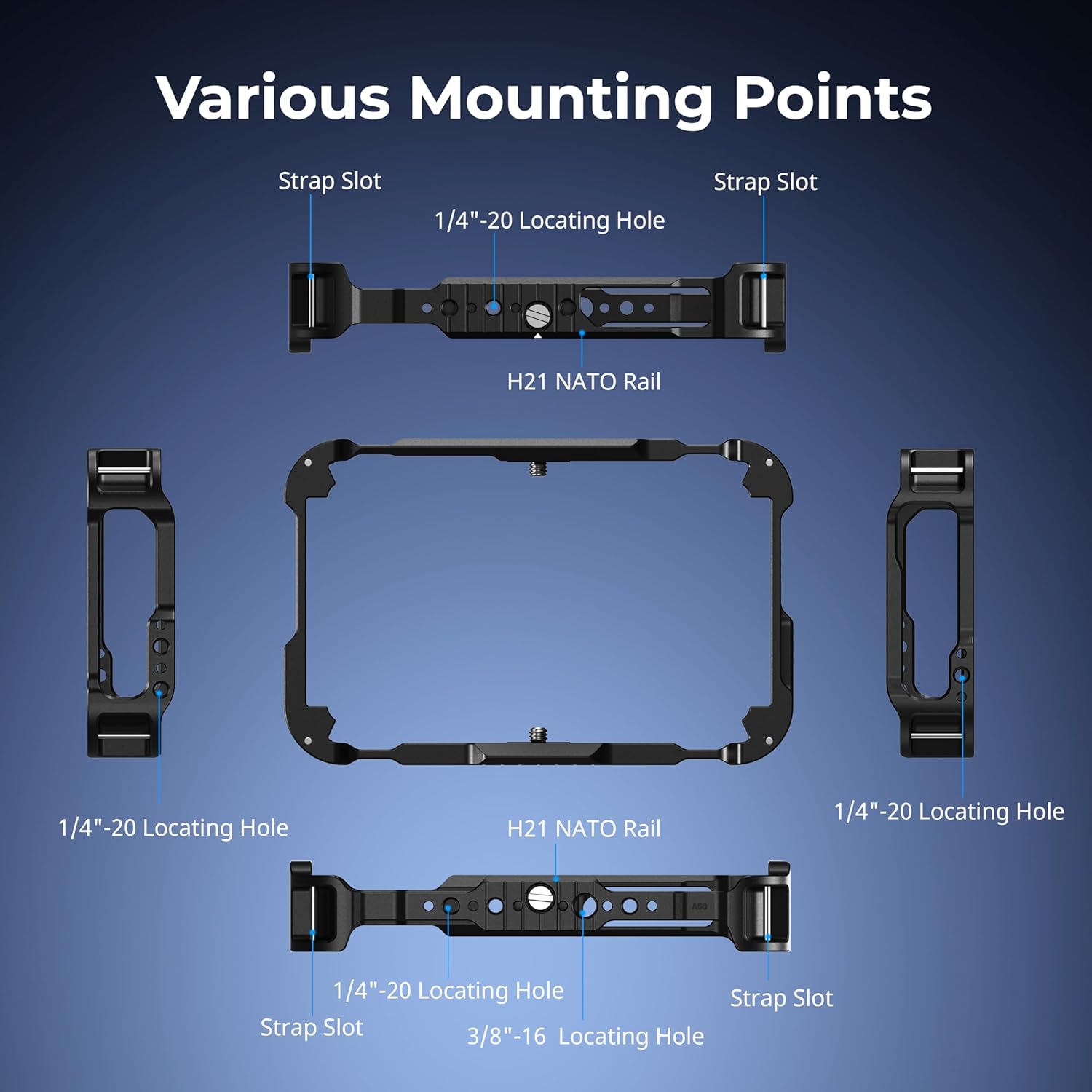 Detalle de SmallRig Kit gabbia monitor per Atomos Ninja TX 5708