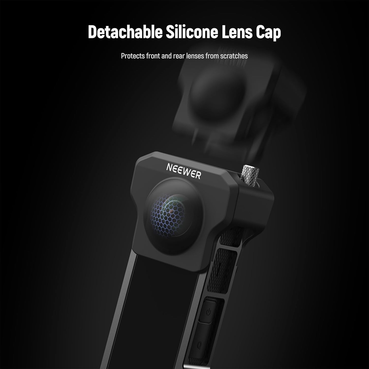 Thumbnail 3 de NEEWER Camera Cage for Insta360 X4 — aluminium rig with quick release, 1/4" threads and lens cap