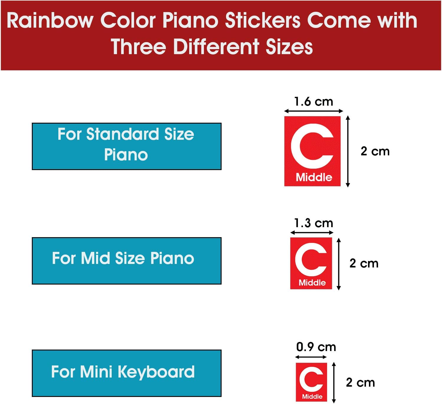 Thumbnail 4 de QMG Piano and Keyboard Note Stickers, Vinyl