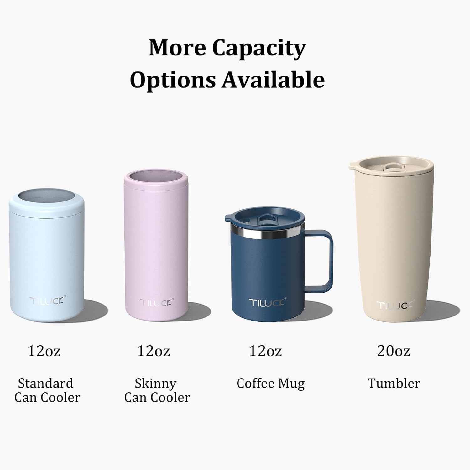 Thumbnail 5 de TILUCK 20 oz Insulated Tumbler with BPA-Free Press-Style Lid (Matte MintGreen) — Vacuum Travel Coffee Mug