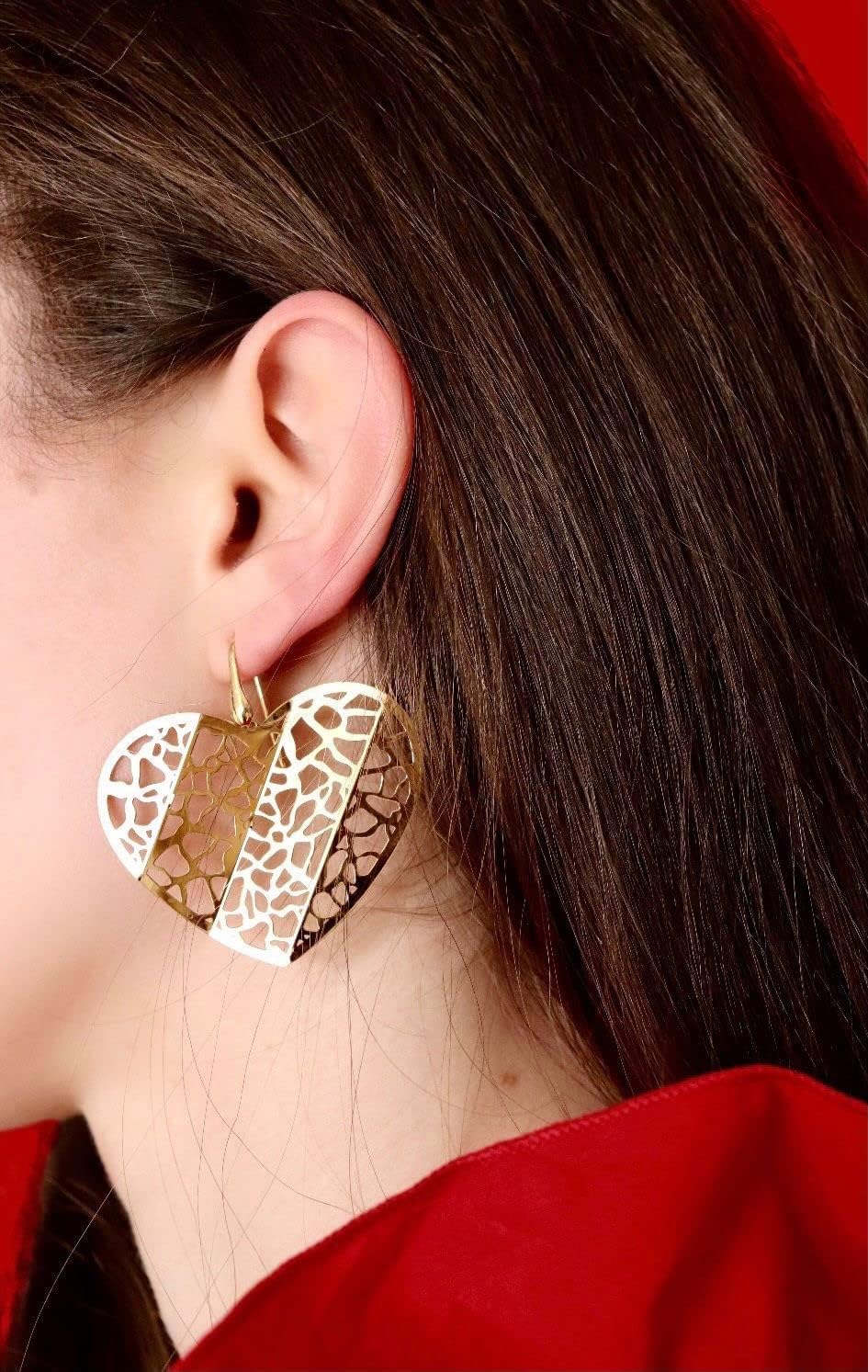 Detalle de Orecchini origami in argento 925 placcati oro 18K – 10:10, stile italiano