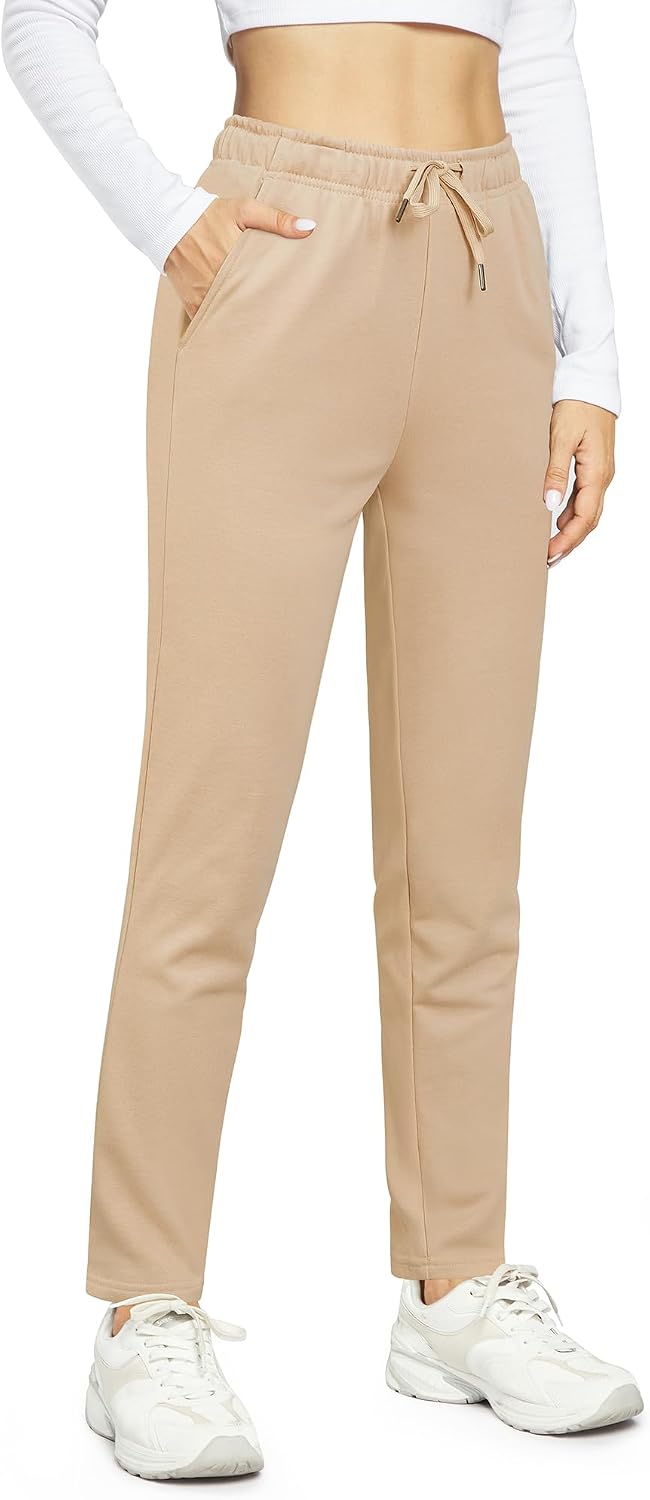 Thumbnail 3 de OUGES Womens Cotton Joggers Open Bottom Trousers
