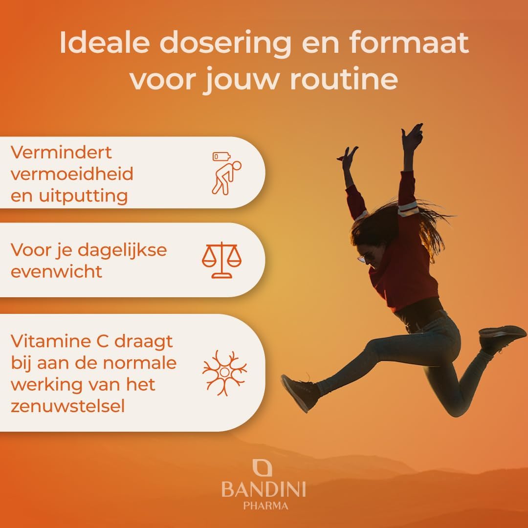 Detalle de Bandini Vitamine C 1000 mg, 200 tabletten – vegan L-ascorbinezuur