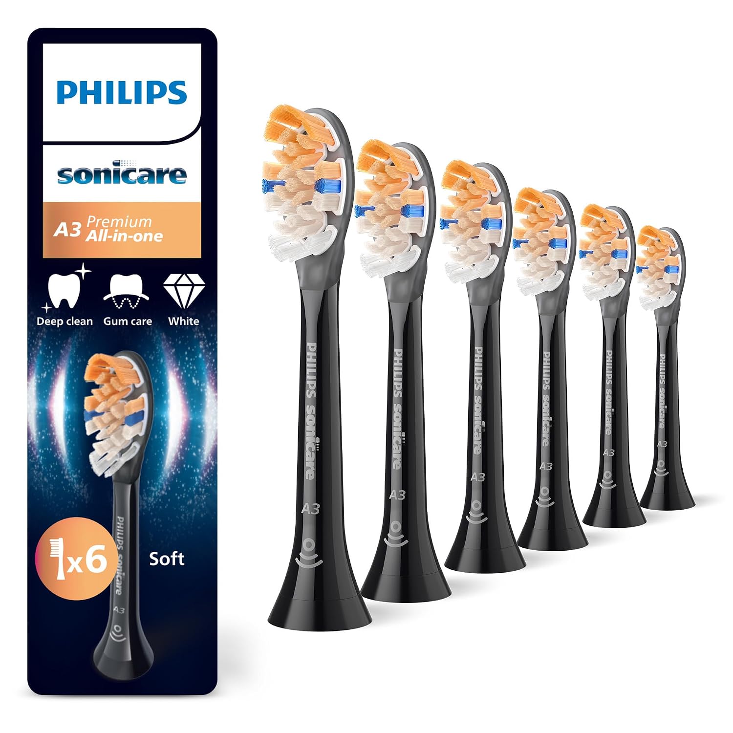 Detalle de Philips Sonicare A3 Premium 6er-Pack 🪥