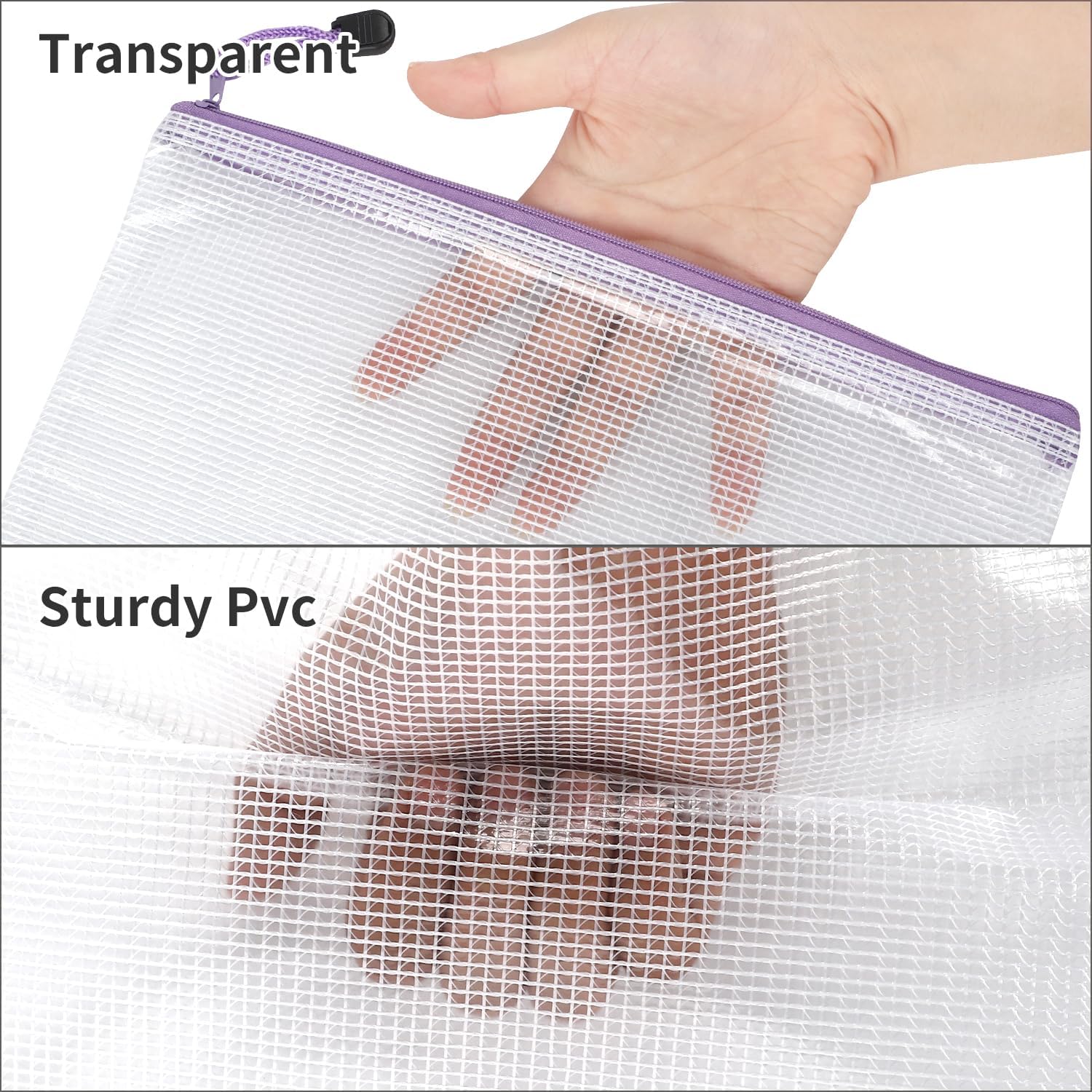 Detalle de EOOUT EOOUT2020043001 Mesh Zipper Pouch Bags, 30-Pack, 8 Sizes and Colors