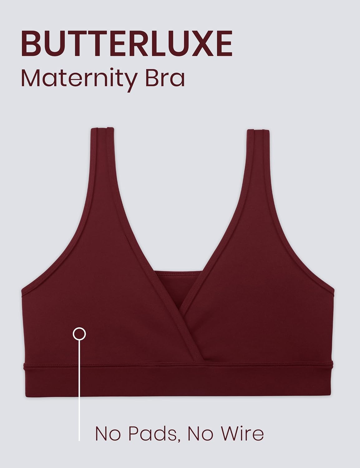 Thumbnail 2 de CRZ YOGA Butterluxe Maternité Crossover Sans Fil - Brassière d’allaitement douce et confortable