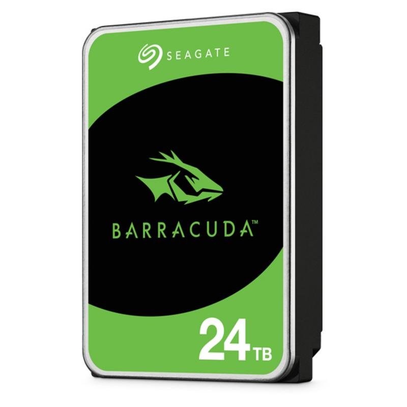 Detalle de Seagate Barracuda Desktop 24TB HDD 3.5" SATA 7200rpm, 512MB – fiabilidad para grandes volúmenes