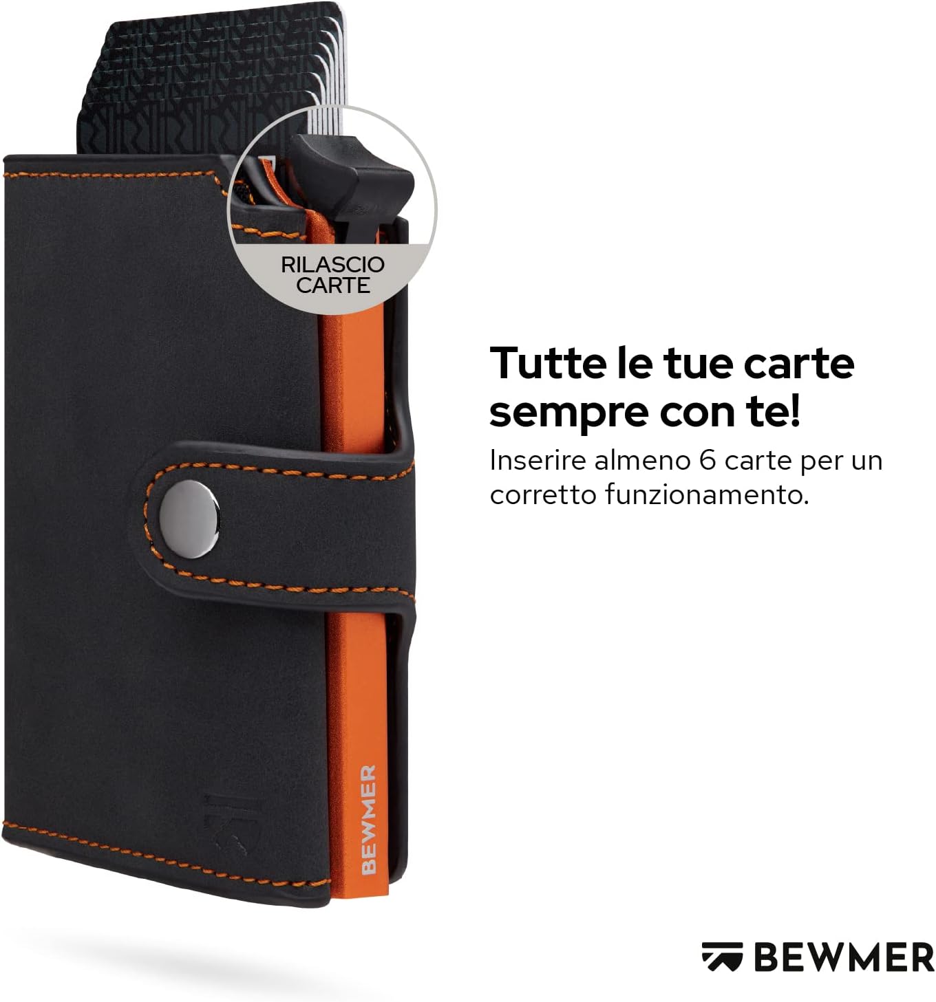 Detalle 2 de BEWMER v2 Portafoglio Slim 10x7 cm