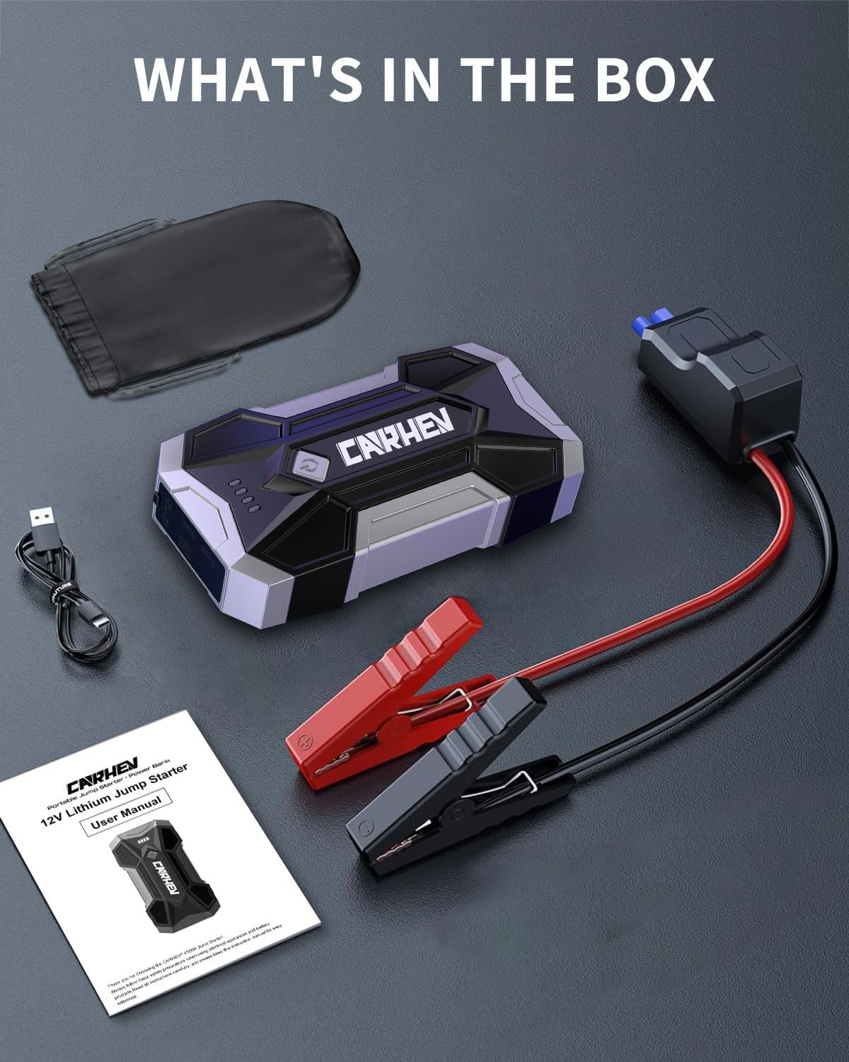 Thumbnail 6 de 4500A Jump Starter Power Pack 12V car booster pack